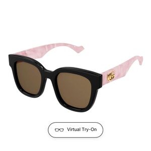 Gucci Black and Pink Sunglasses GG0998S